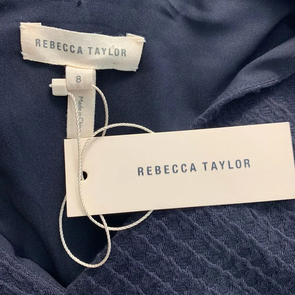 Rebecca Taylor Taylor Dress in Navy Blue - Picture 9 of 10